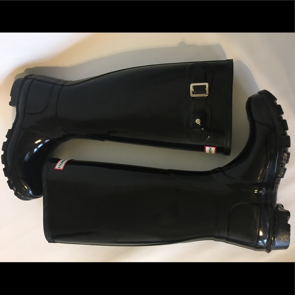 Hunter Classic Black Rain Boots Size 5 women's